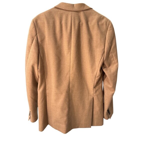 Tailorbyrd Men's Blazer Tan Button Up Poly/Rayon Size 38L Pre-Owned Good Cond - Picture 5 of 12